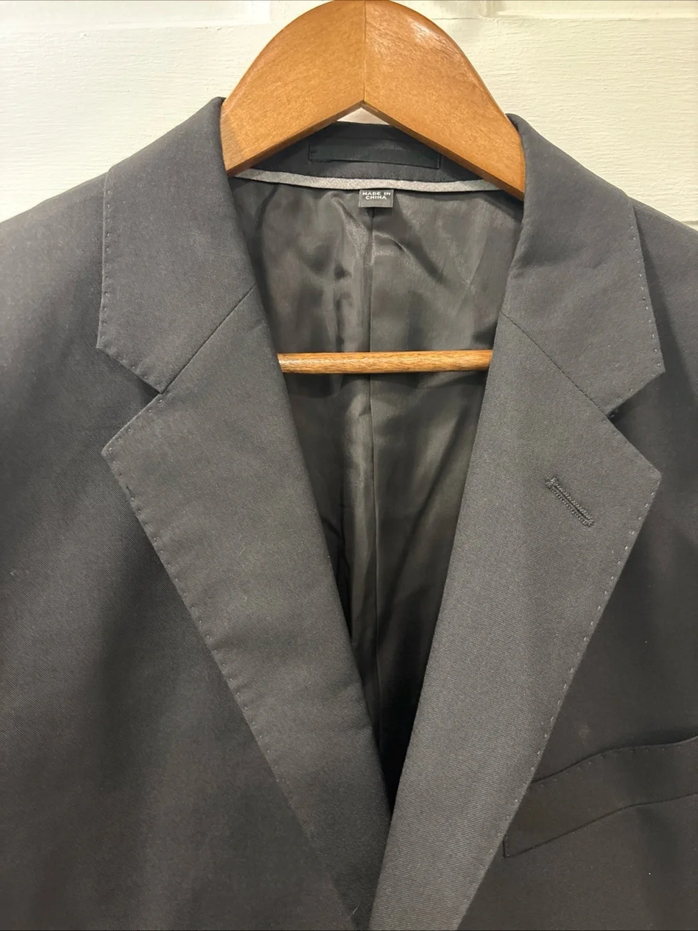 J.Crew Men’s Ludlow Slim Fit 2 Button Blazer Loro Piana Superfine Wool 42R Black